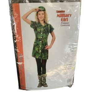 RG Costumes Camouflage Military Girl Preteen Costume Medium 14-16 Green 91462-M